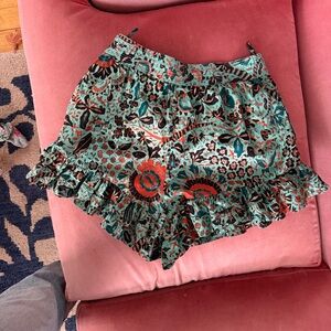 Ulla Jo Floral Ruffle Women's Shorts